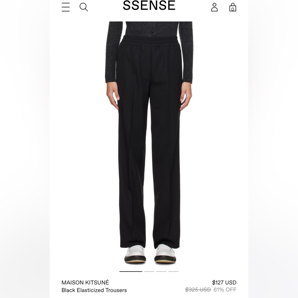 Maison Kitsuné men‘s elaszicated trousers pants size S, New without tags